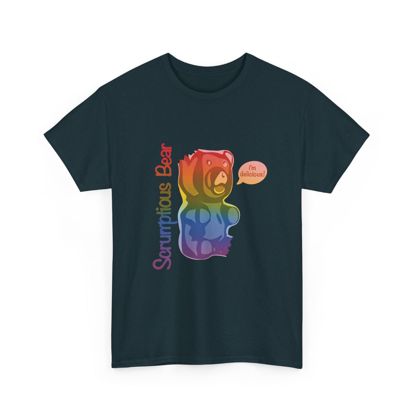 Elsewither Scrumptious Bear Unisex Tee Rainbow
