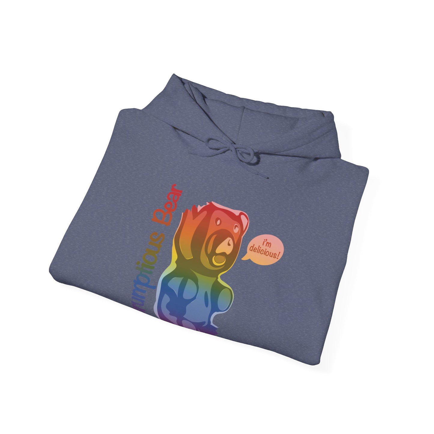 Elsewither Scrumptious Bear Rainbow Unisex Hoodie