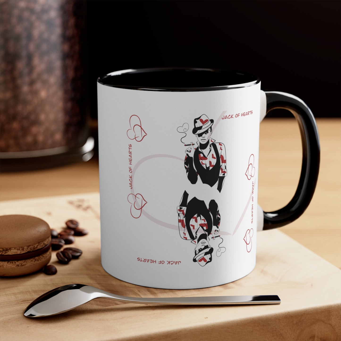 Jack of Hearts Two-Tone Ceramic Mug