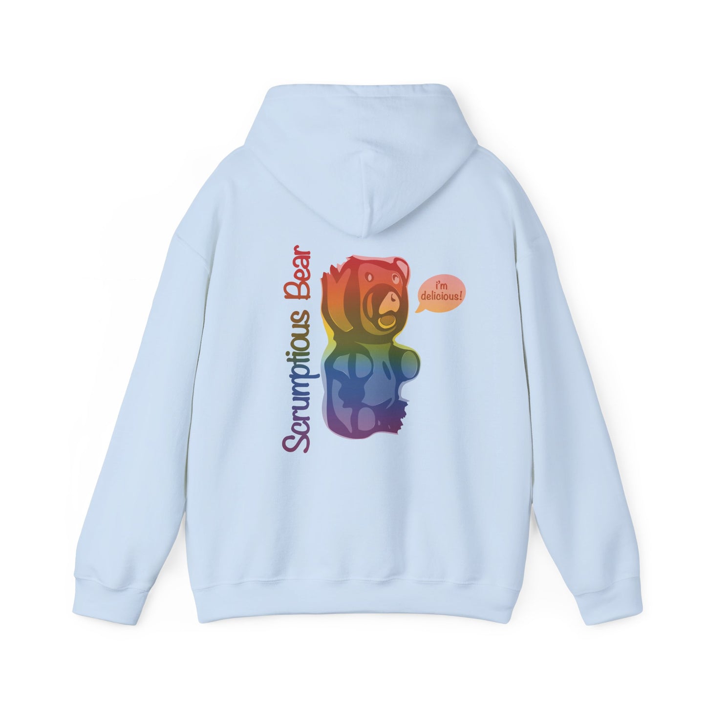 Elsewither Scrumptious Bear Rainbow Unisex Hoodie