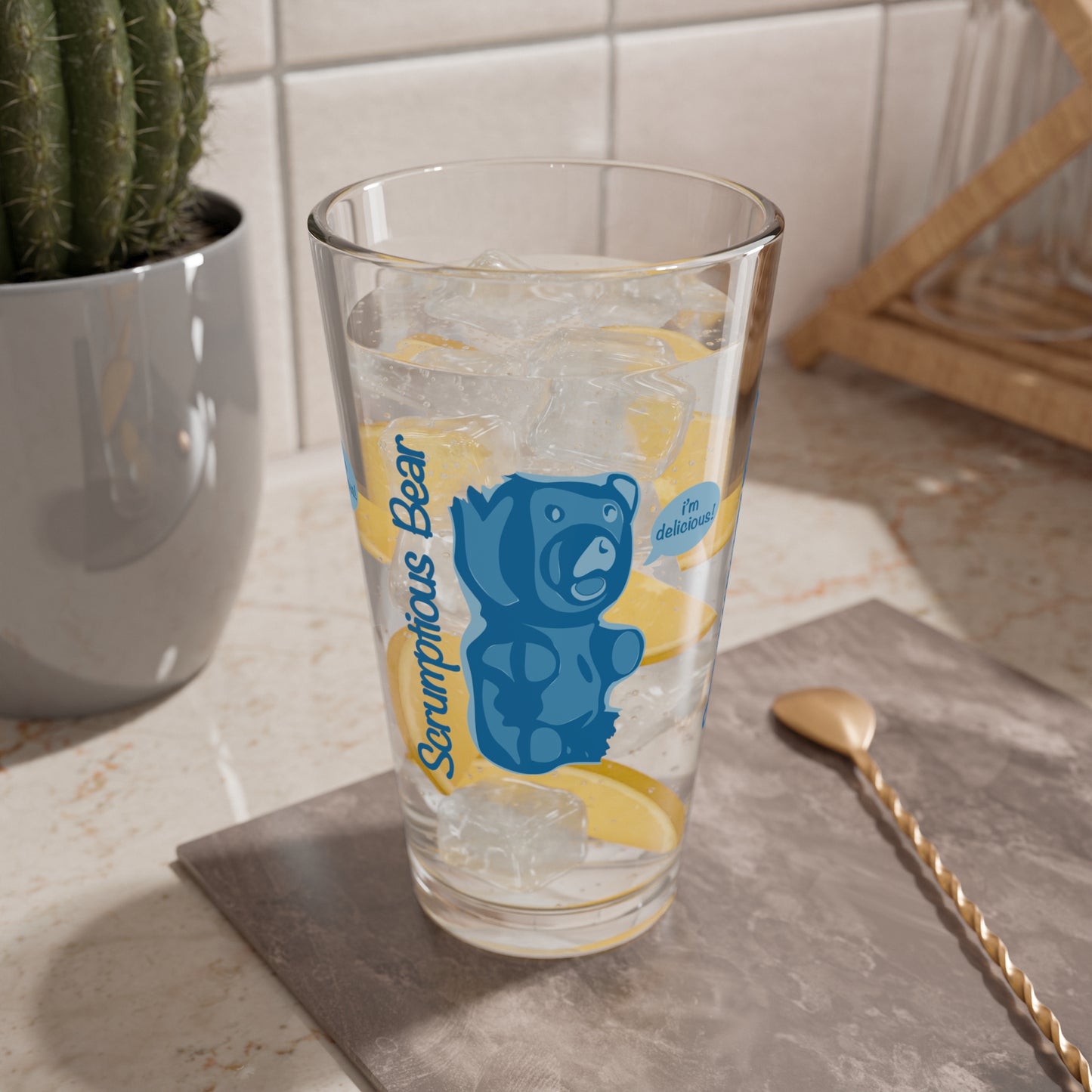 Elsewither Scrumptious Bear Pint Glasses