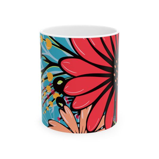 Flower Power Pink Mug