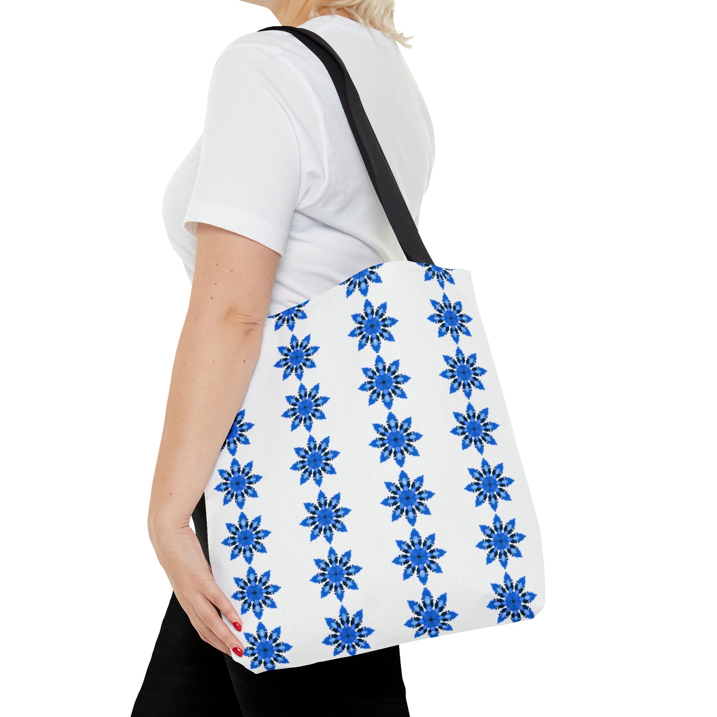 Blue Sapphire Flower Tote