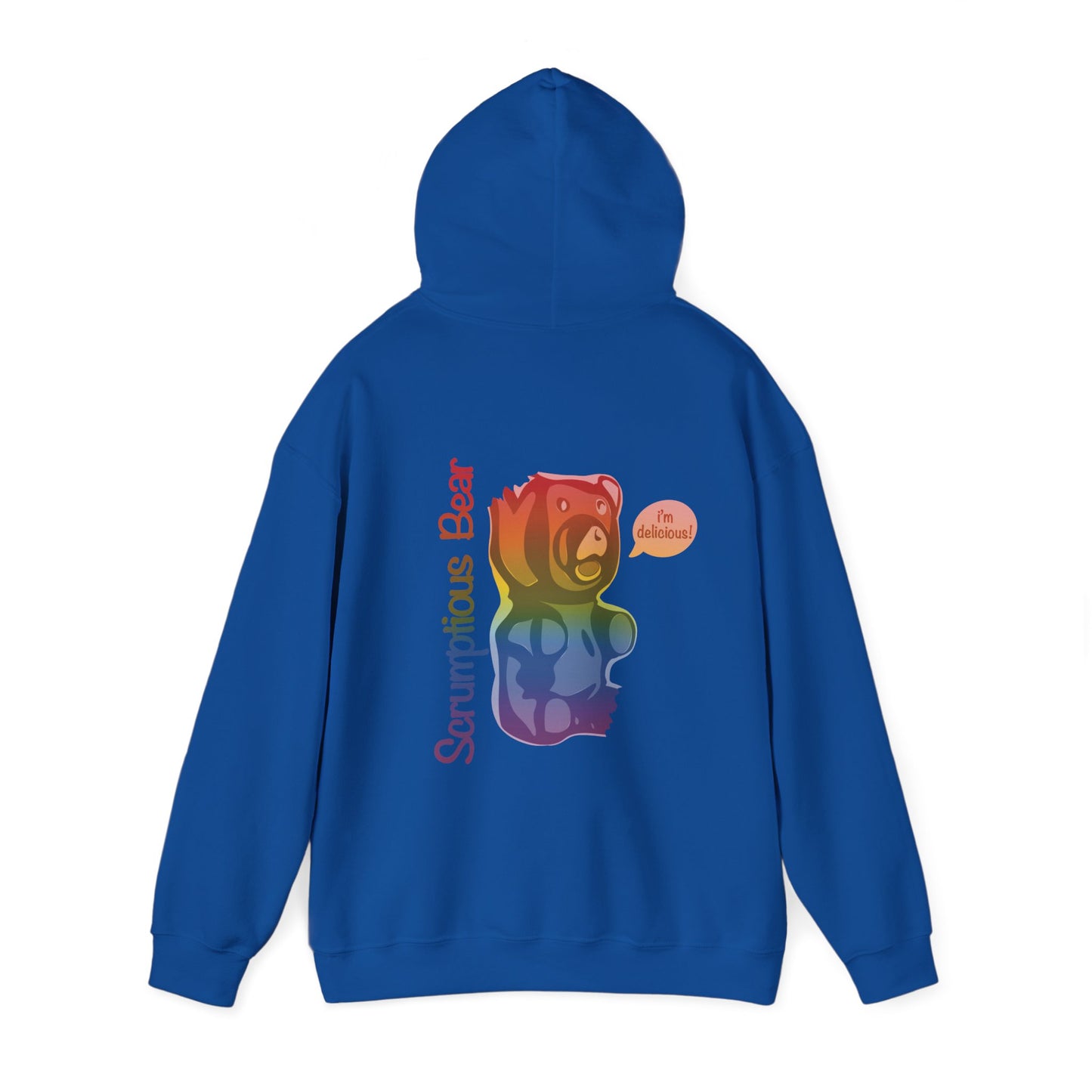 Elsewither Scrumptious Bear Rainbow Unisex Hoodie