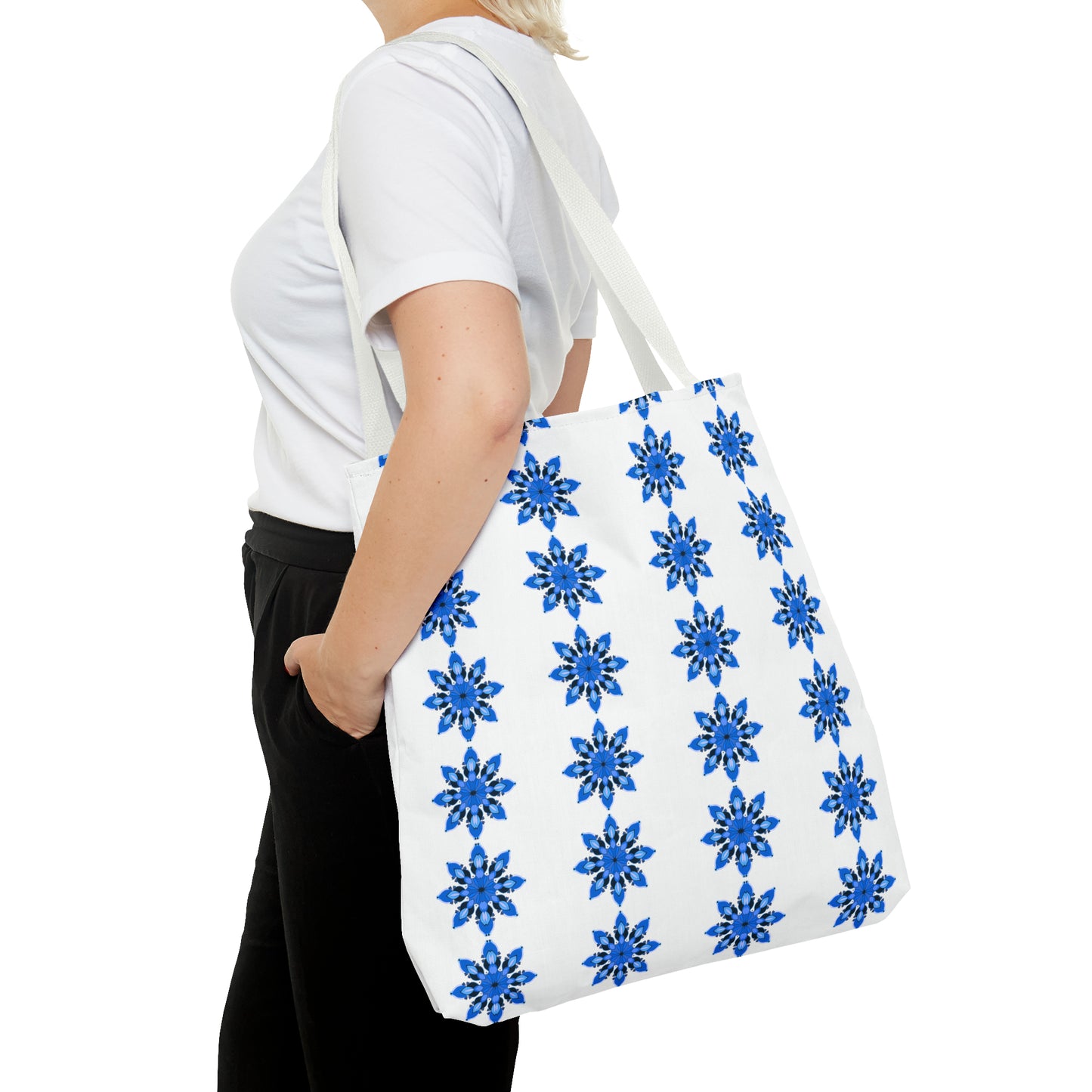 Blue Sapphire Flower Tote