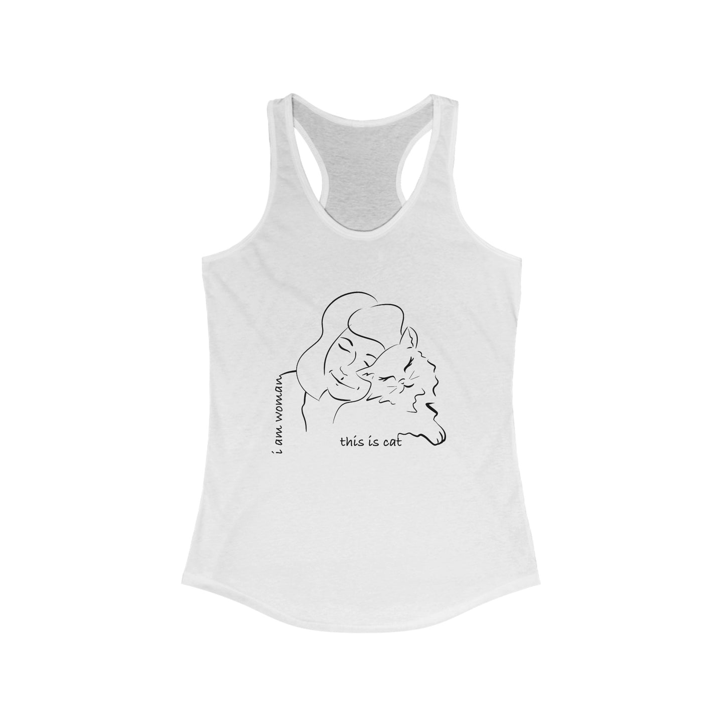 Tank Top - i am woman, this is cat