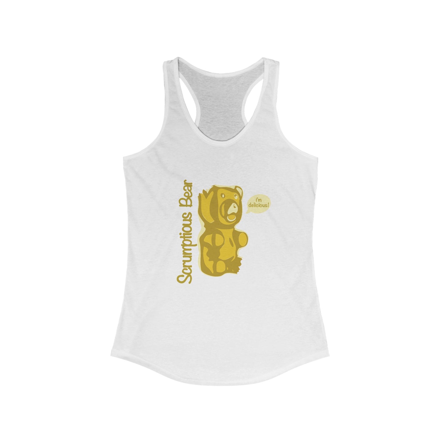 Elsewither Scrumptious Bear Tank Yellow