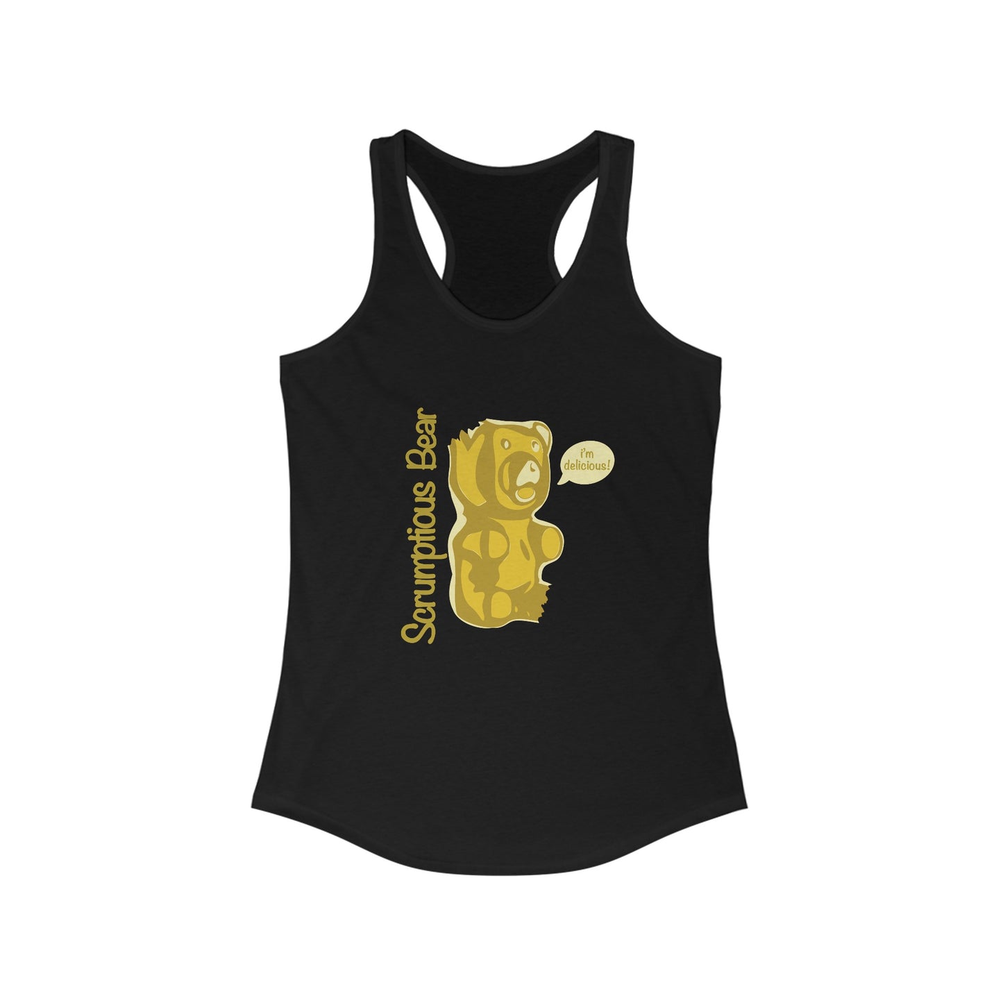 Elsewither Scrumptious Bear Tank Yellow