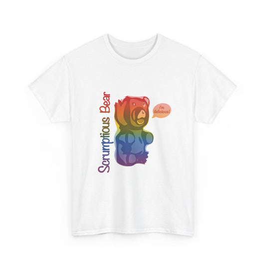 Elsewither Scrumptious Bear Unisex Tee Rainbow