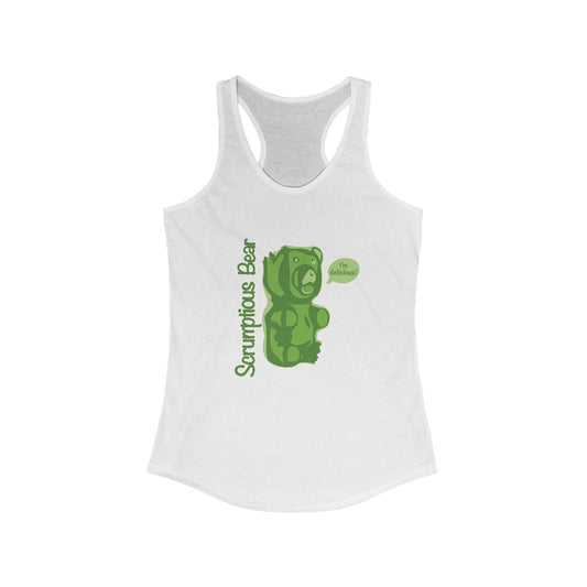 Elsewither Scrumptious Bear Tank Green