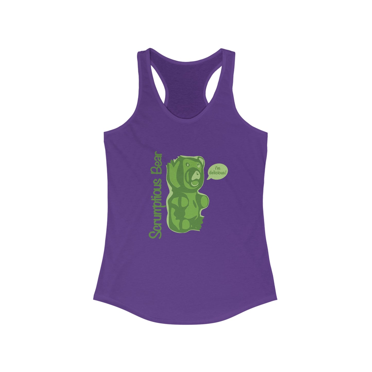 Elsewither Scrumptious Bear Tank Green