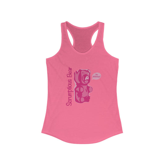 Elsewither Scrumptious Bear Tank Pink