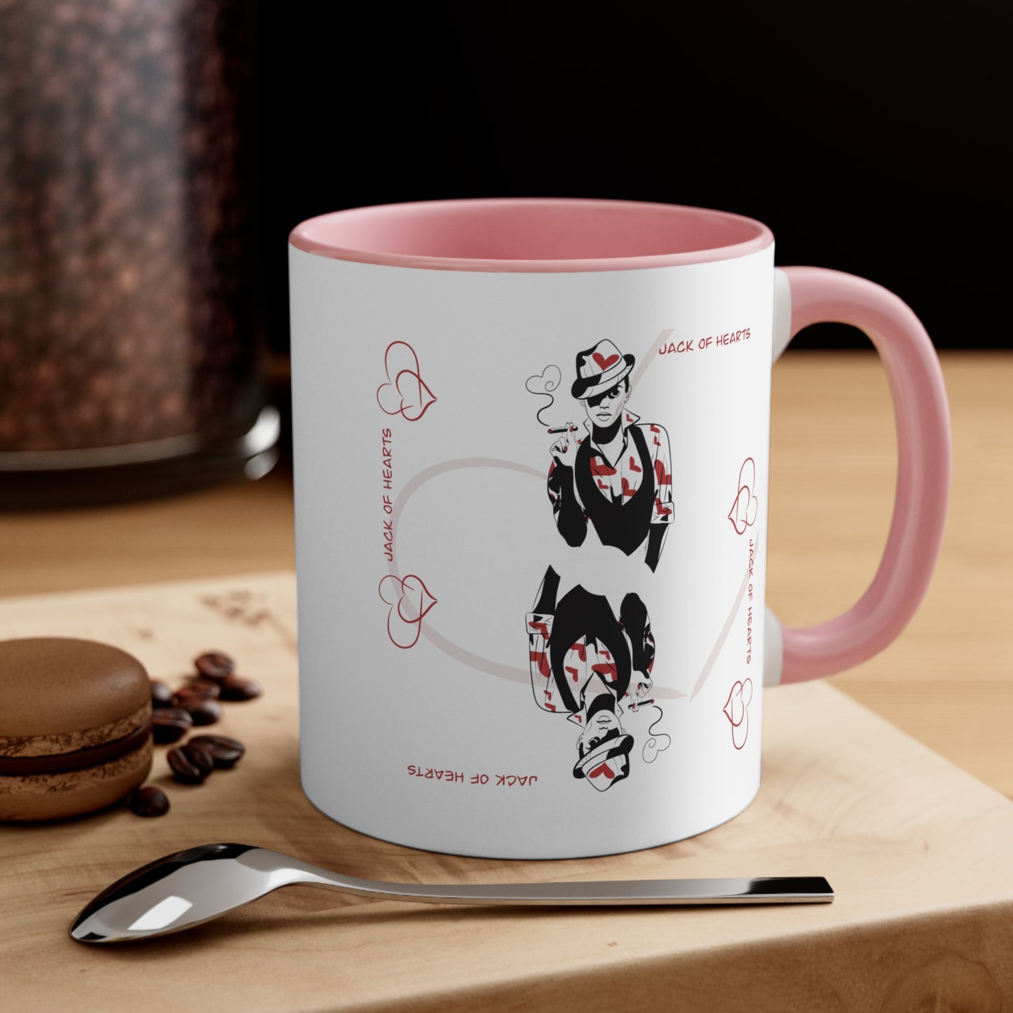 Jack of Hearts Two-Tone Ceramic Mug