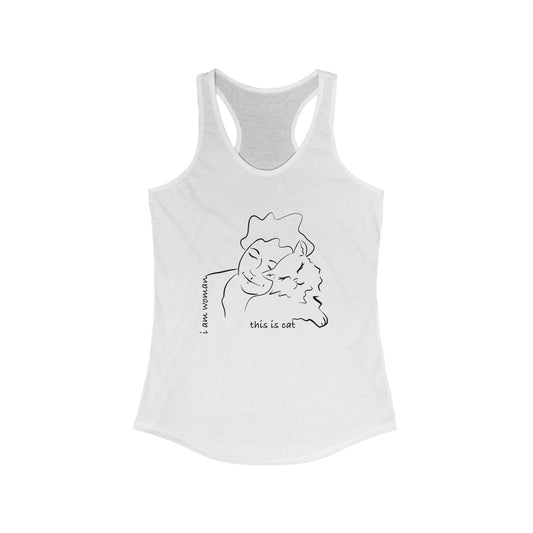 Tank Top - i am woman, this is cat