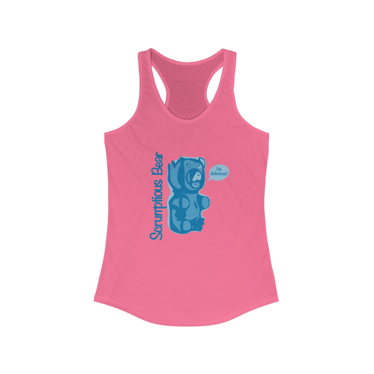 Elsewither Scrumptious Bear Tank Blue