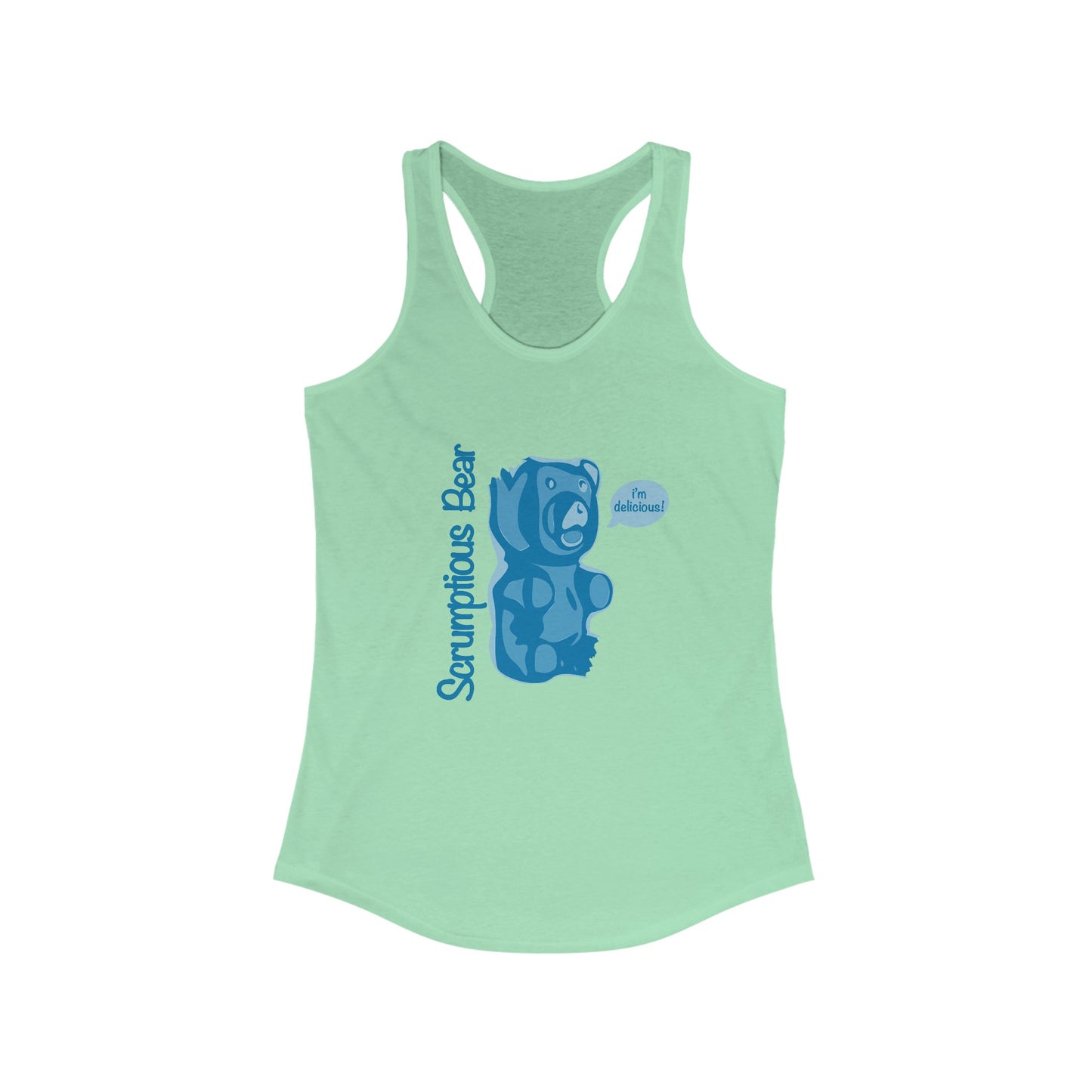 Elsewither Scrumptious Bear Tank Blue