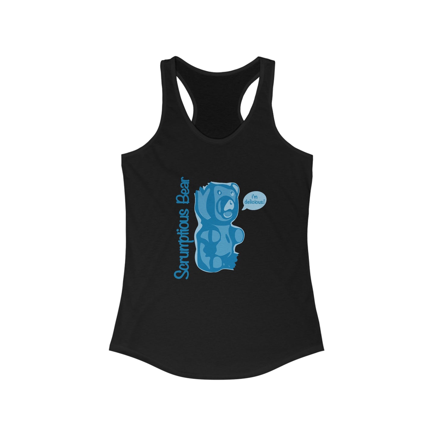 Elsewither Scrumptious Bear Tank Blue