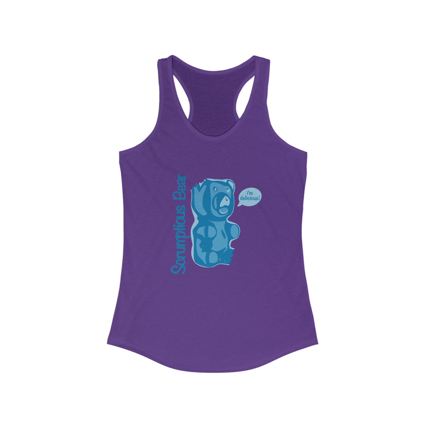 Elsewither Scrumptious Bear Tank Blue