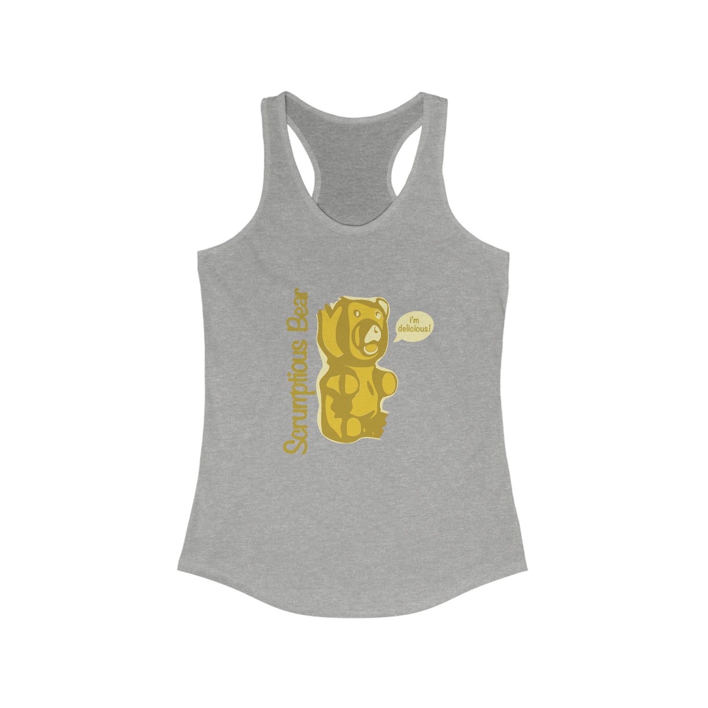 Elsewither Scrumptious Bear Tank Yellow