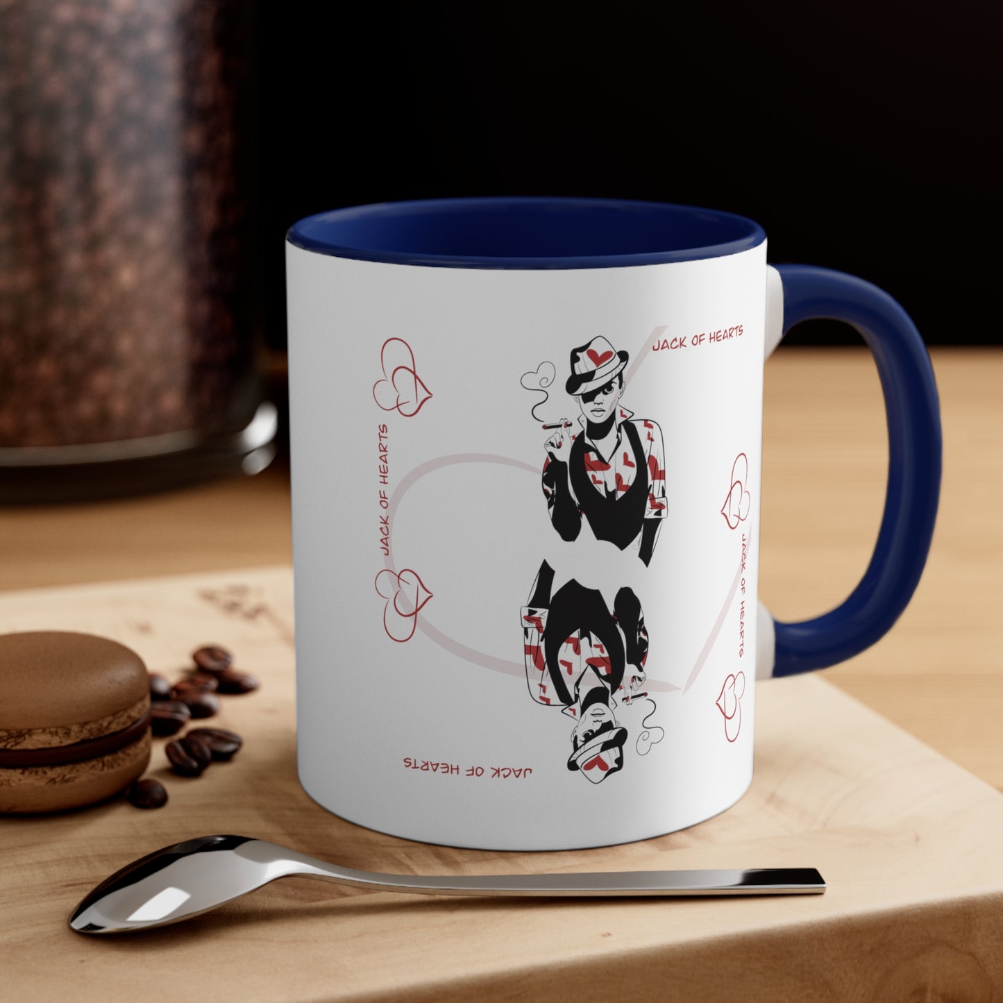 Jack of Hearts Two-Tone Ceramic Mug