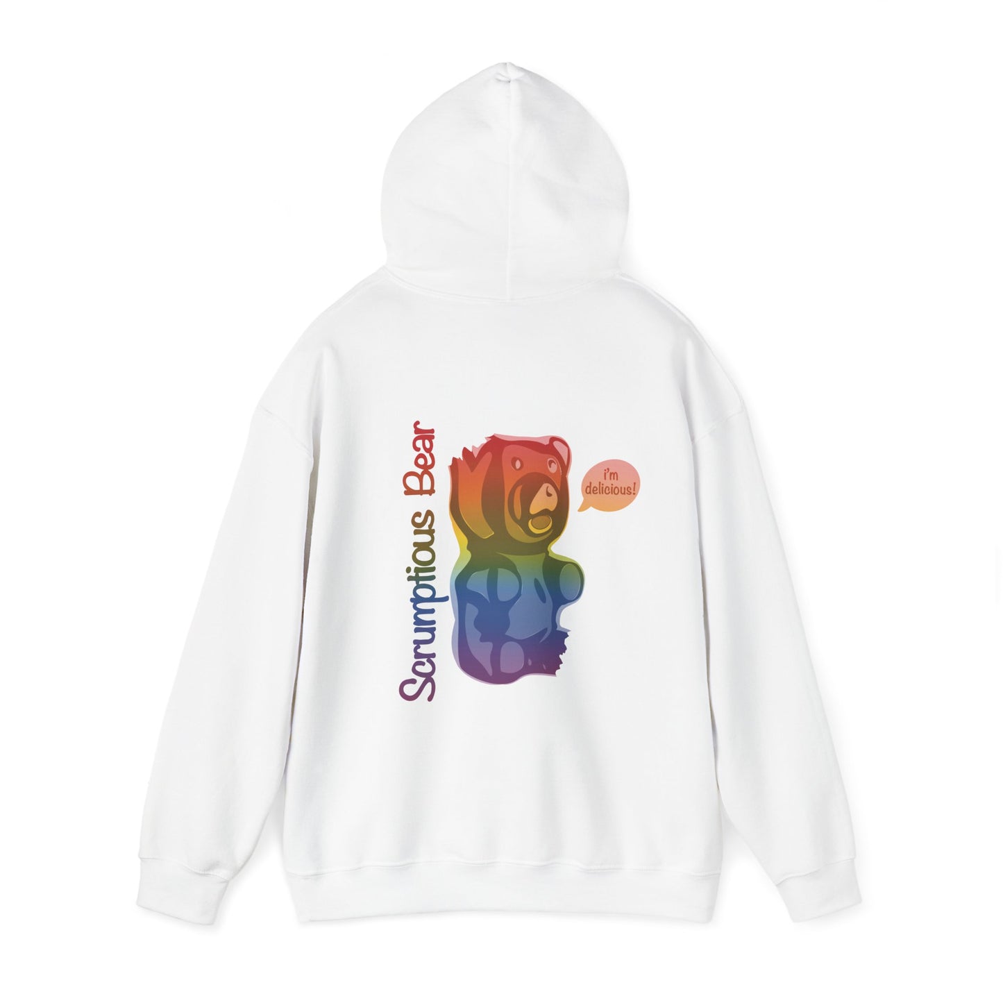 Elsewither Scrumptious Bear Rainbow Unisex Hoodie