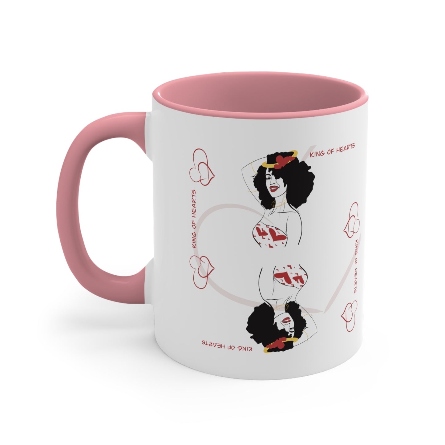 King of Hearts Two-Tone Ceramic Mug