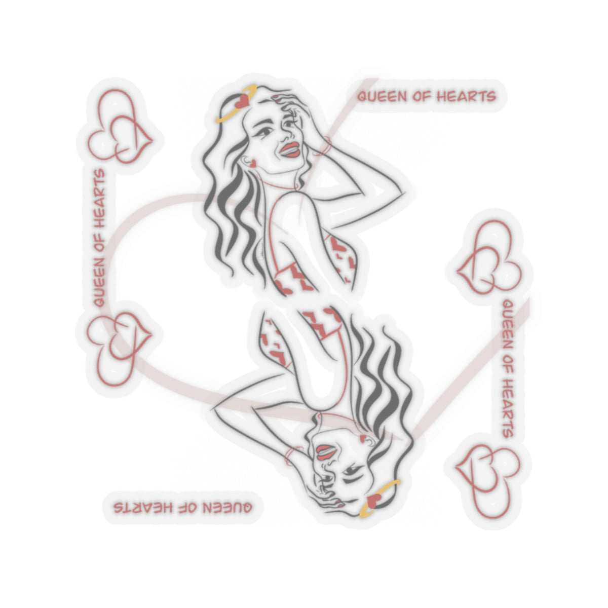 Queen of Hearts Sticker