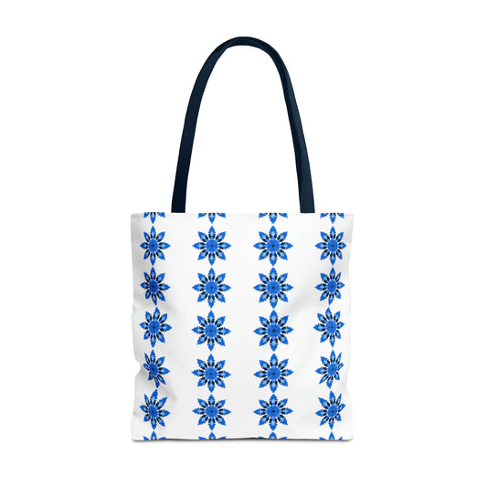 Blue Sapphire Flower Tote