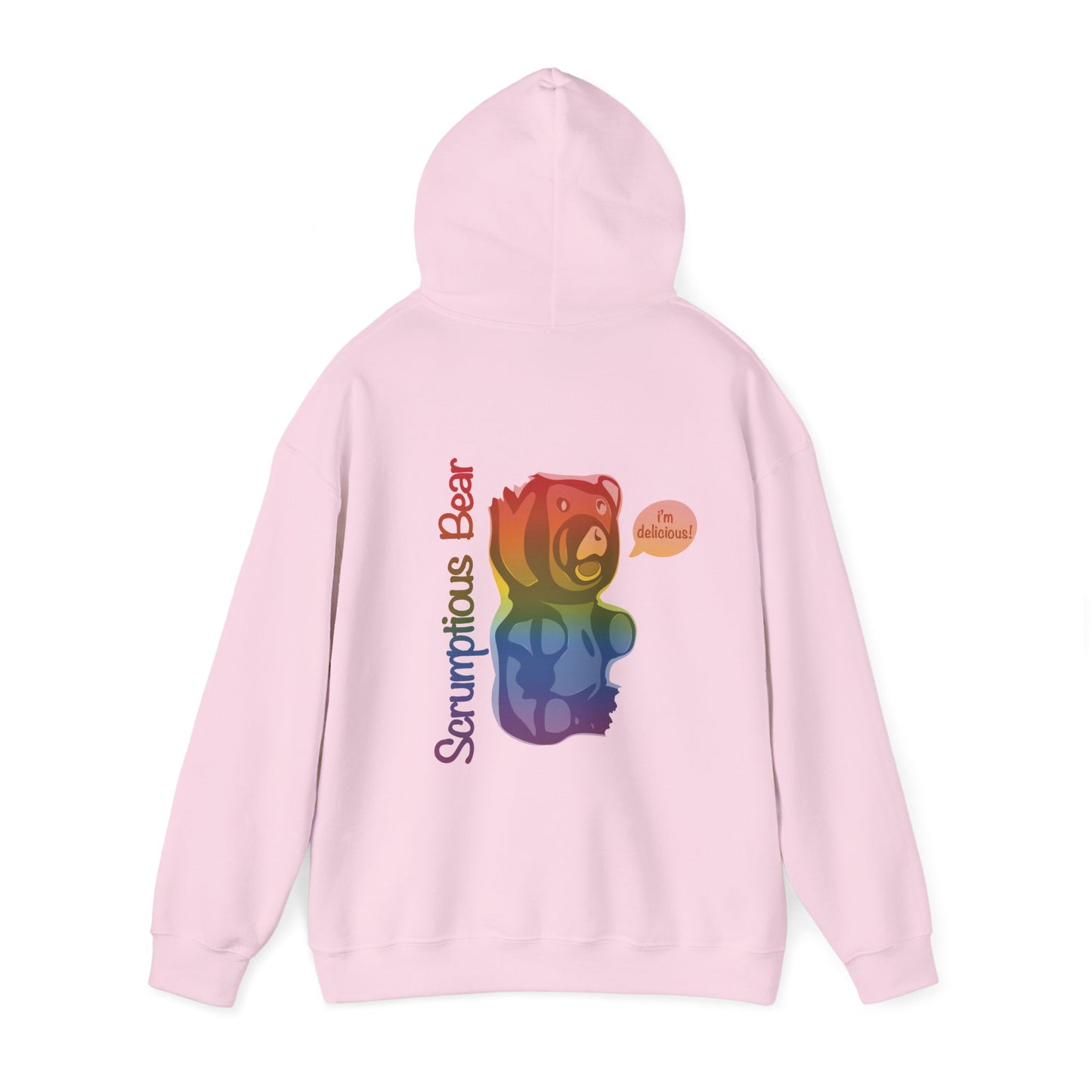 Elsewither Scrumptious Bear Rainbow Unisex Hoodie