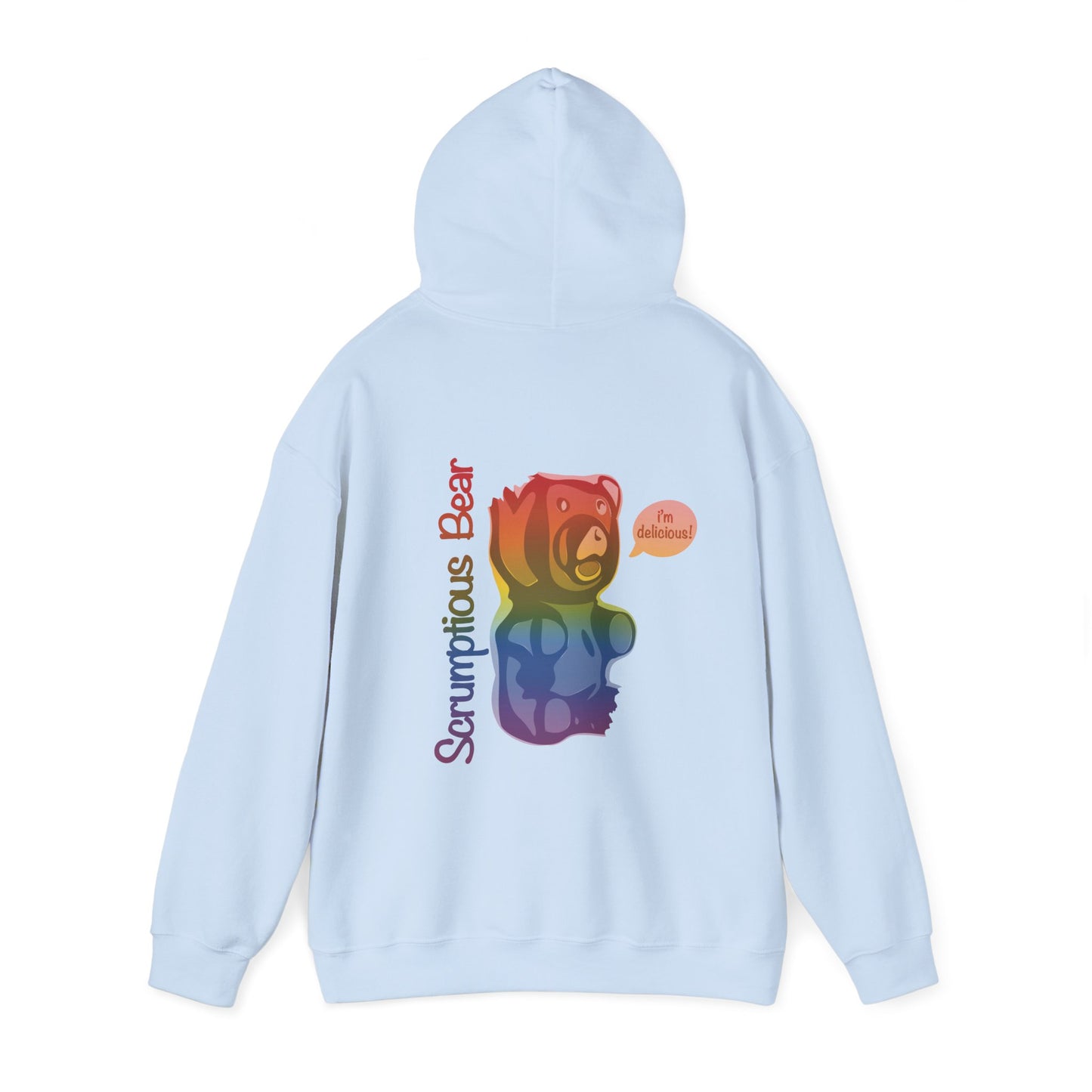 Elsewither Scrumptious Bear Rainbow Unisex Hoodie