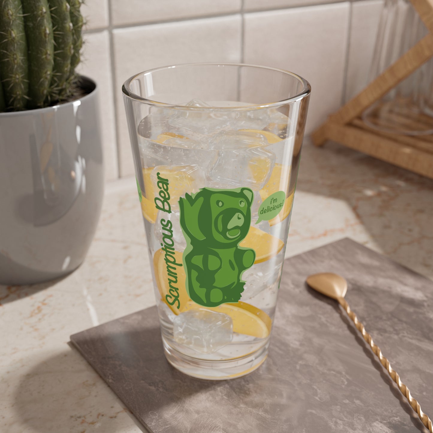 Elsewither Scrumptious Bear Pint Glasses