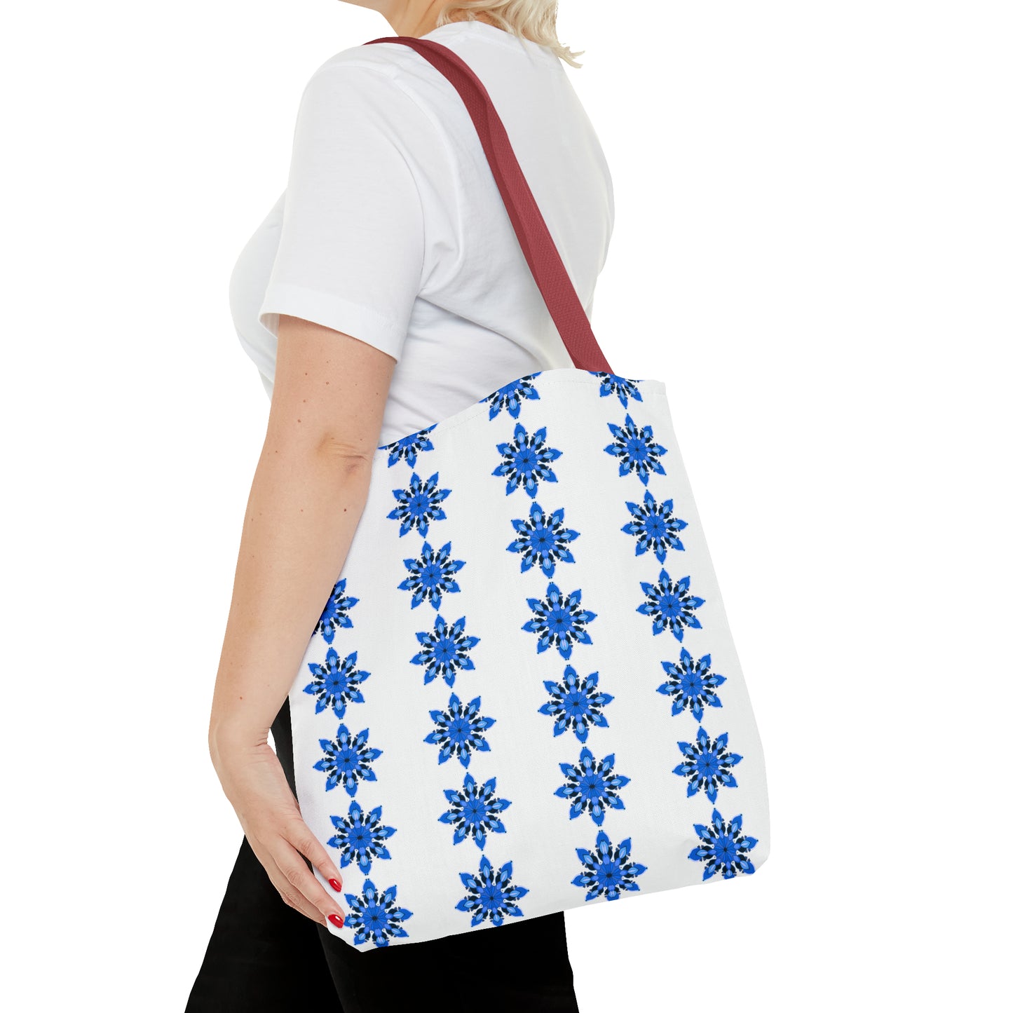 Blue Sapphire Flower Tote