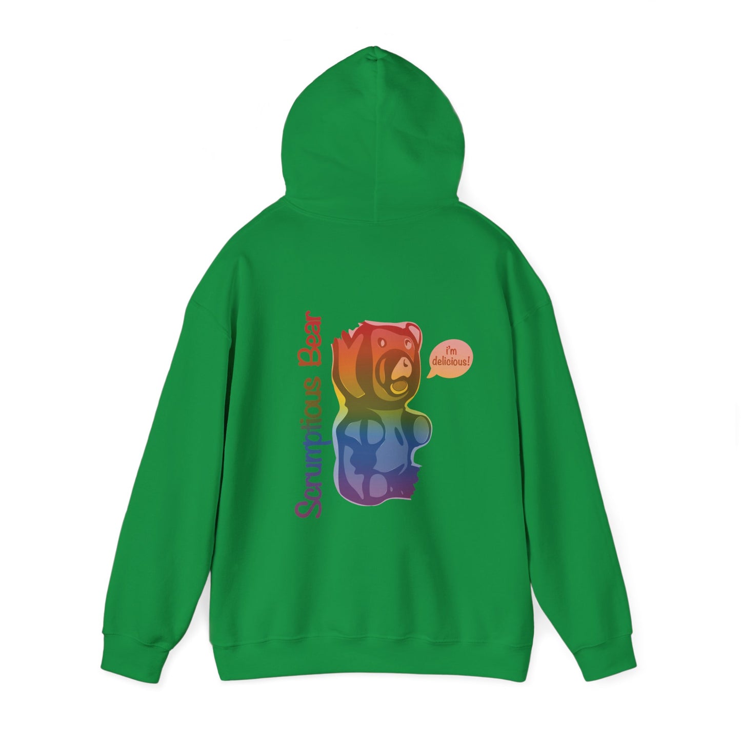 Elsewither Scrumptious Bear Rainbow Unisex Hoodie