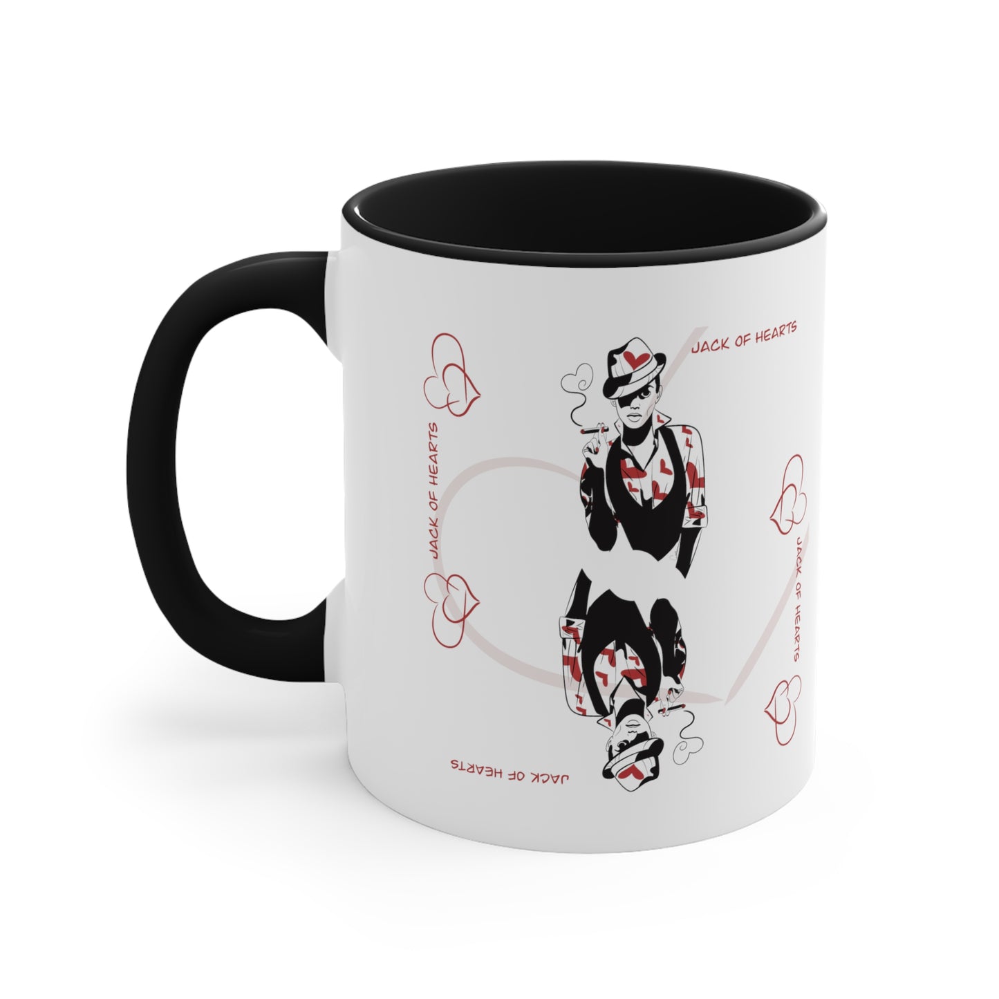 Jack of Hearts Two-Tone Ceramic Mug