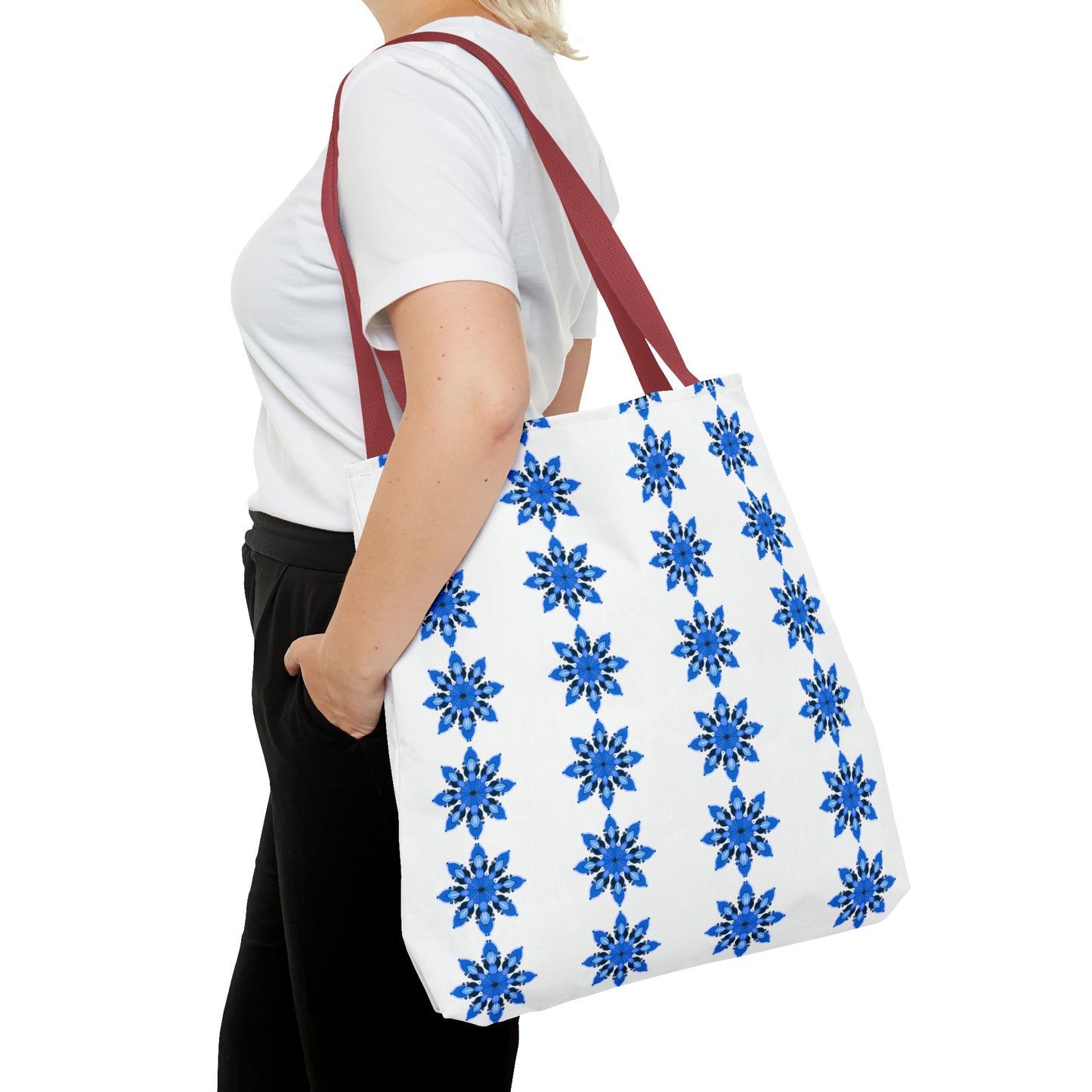 Blue Sapphire Flower Tote