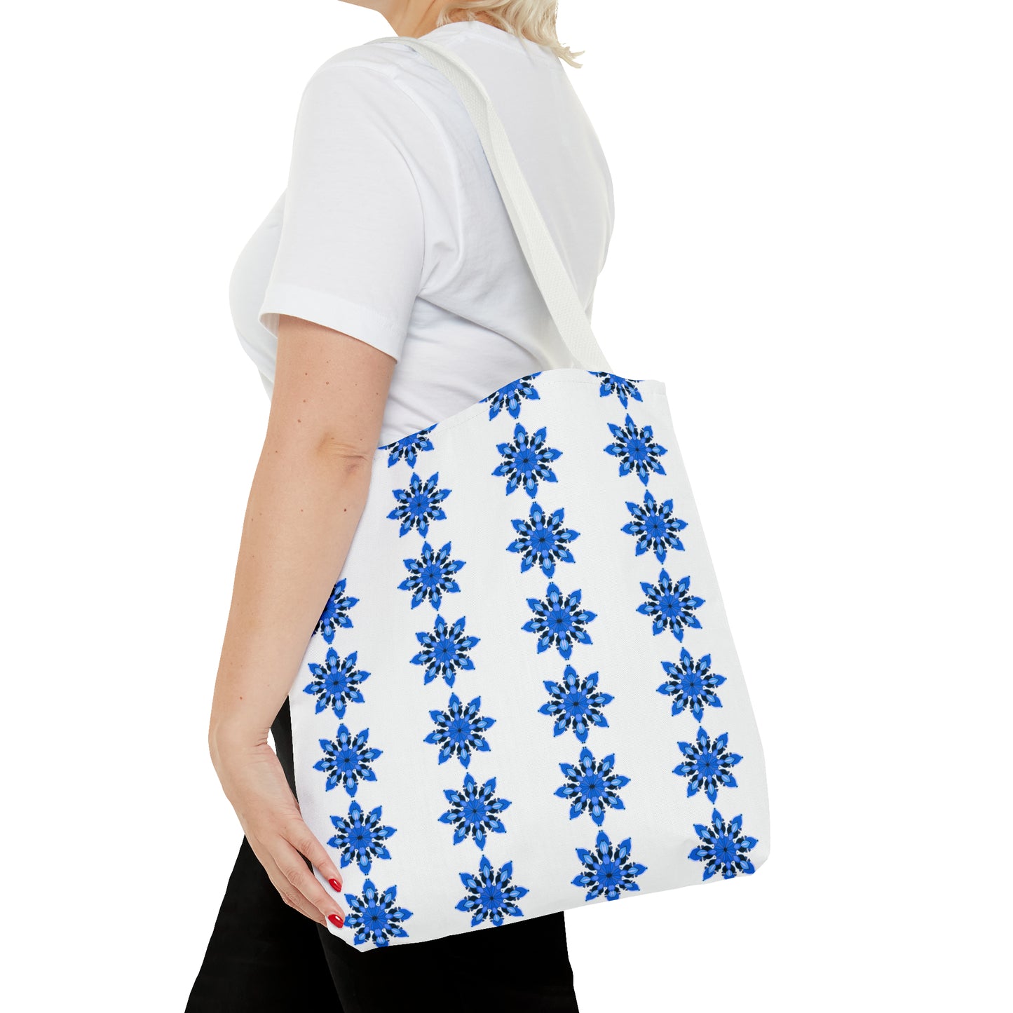 Blue Sapphire Flower Tote