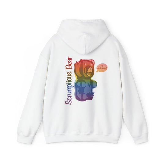 Elsewither Scrumptious Bear Rainbow Unisex Hoodie