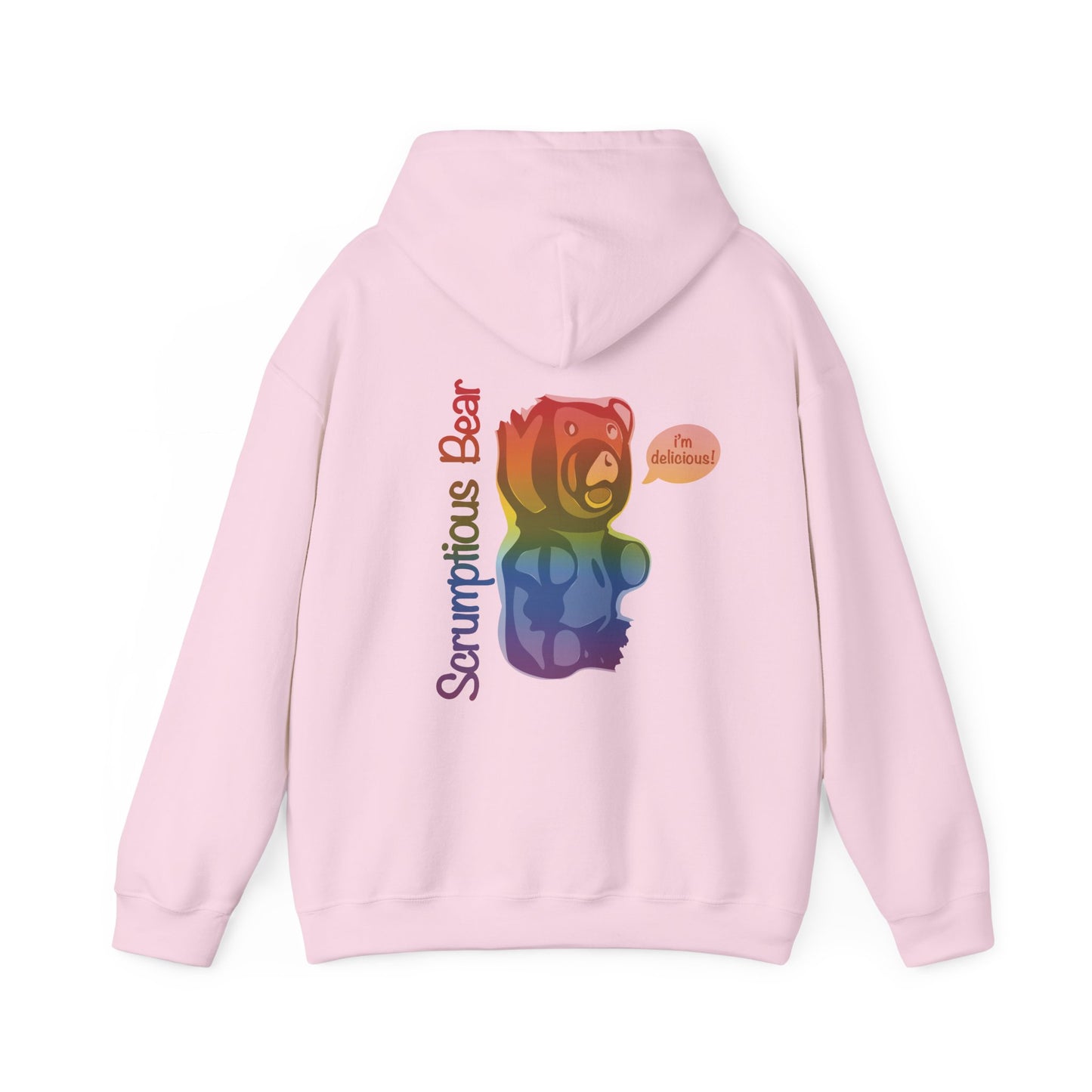 Elsewither Scrumptious Bear Rainbow Unisex Hoodie