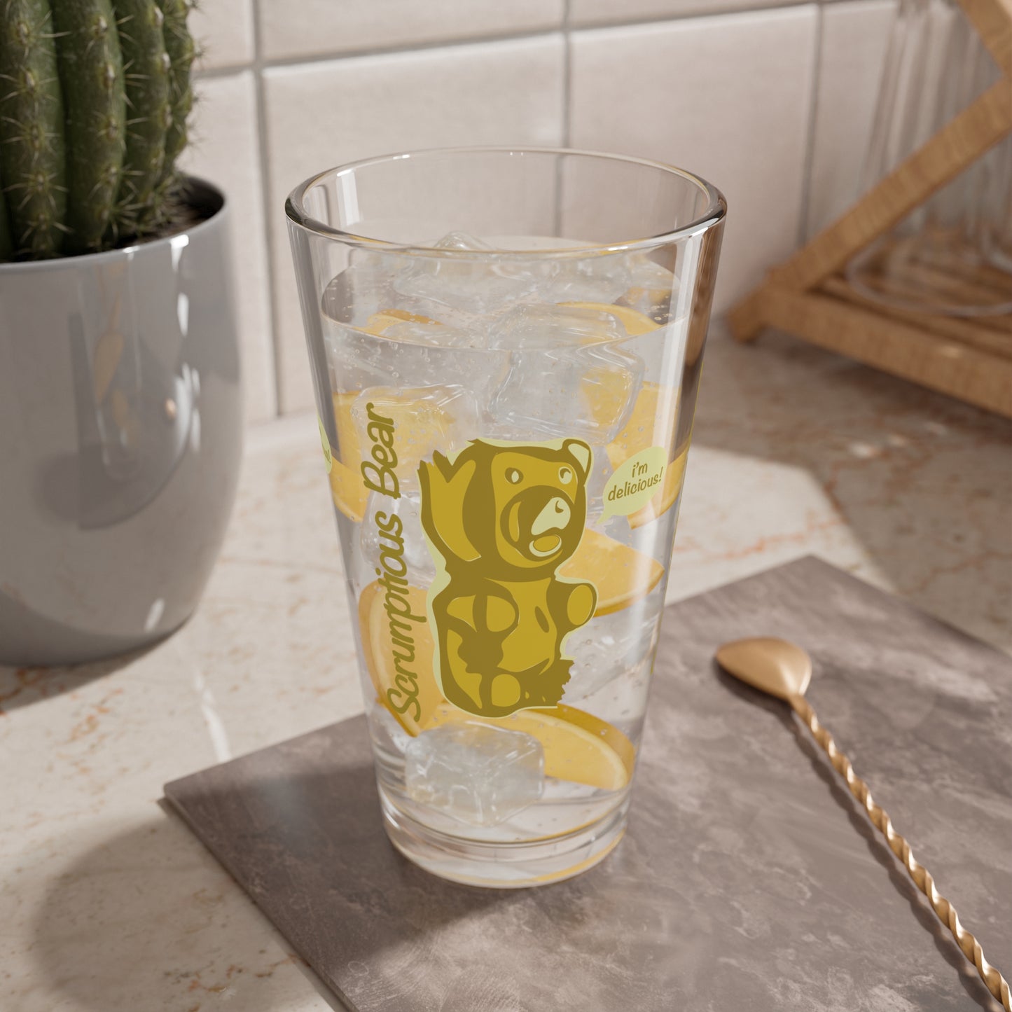 Elsewither Scrumptious Bear Pint Glasses