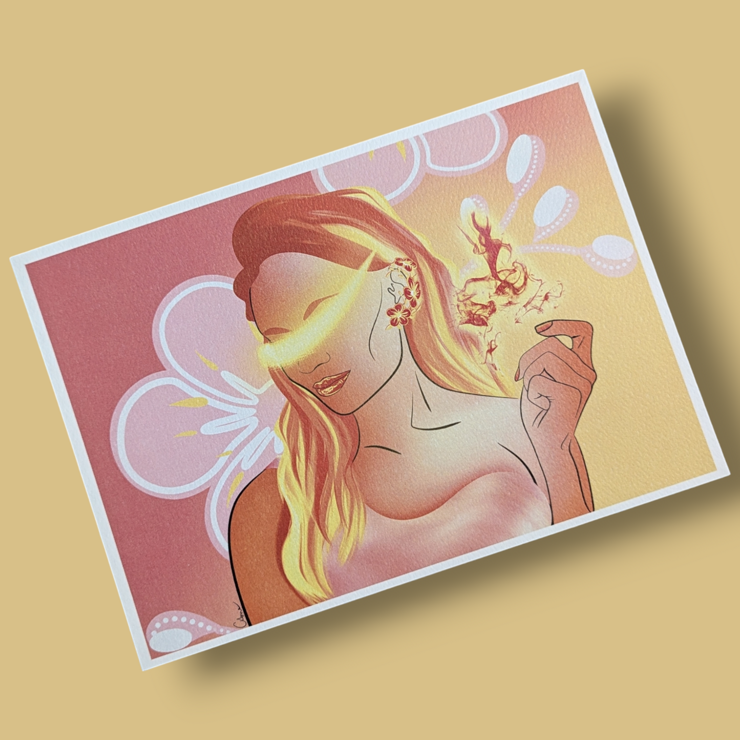 Goddess of Fire 7" x 5" Art Print