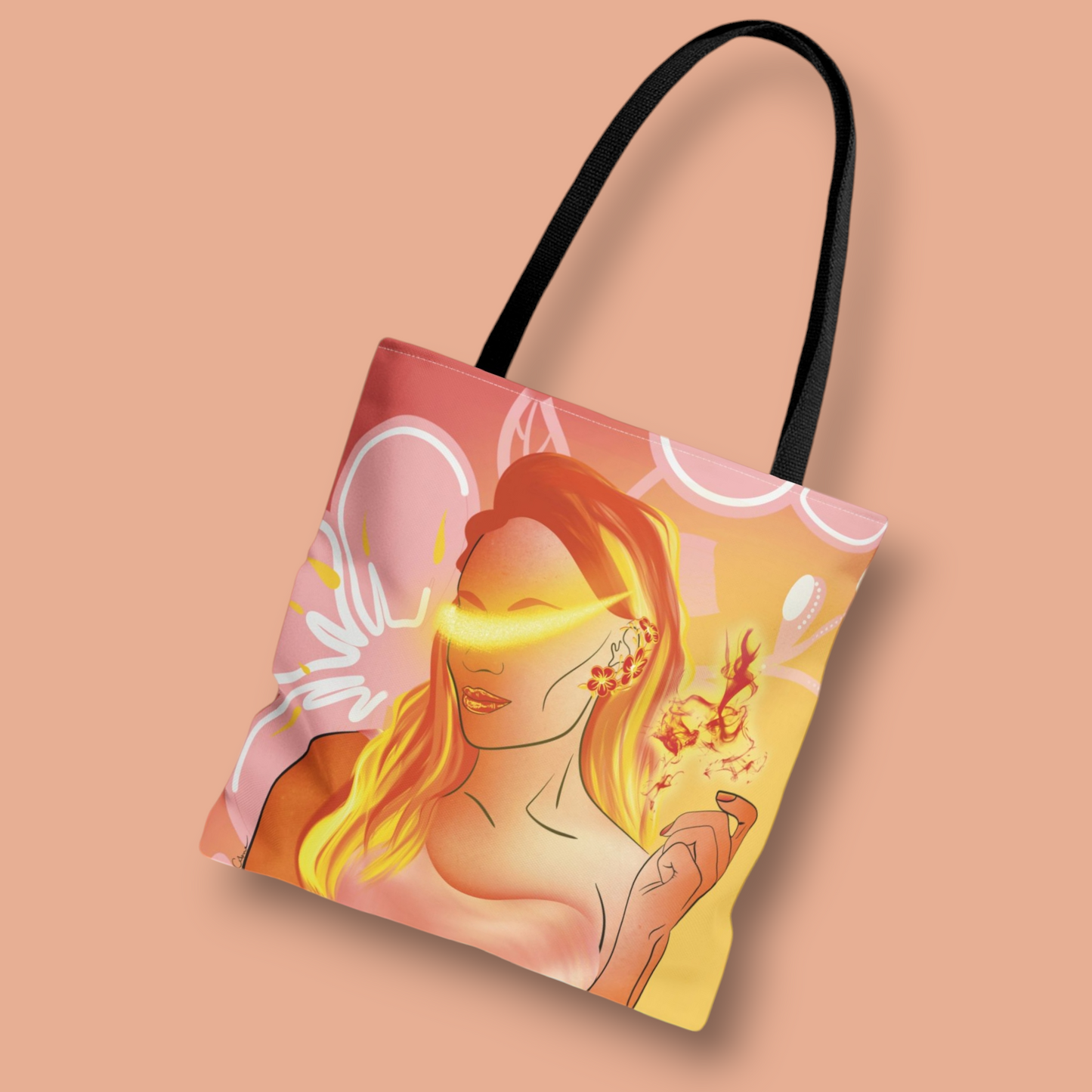 Elsewither Goddess of Fire Tote Bag